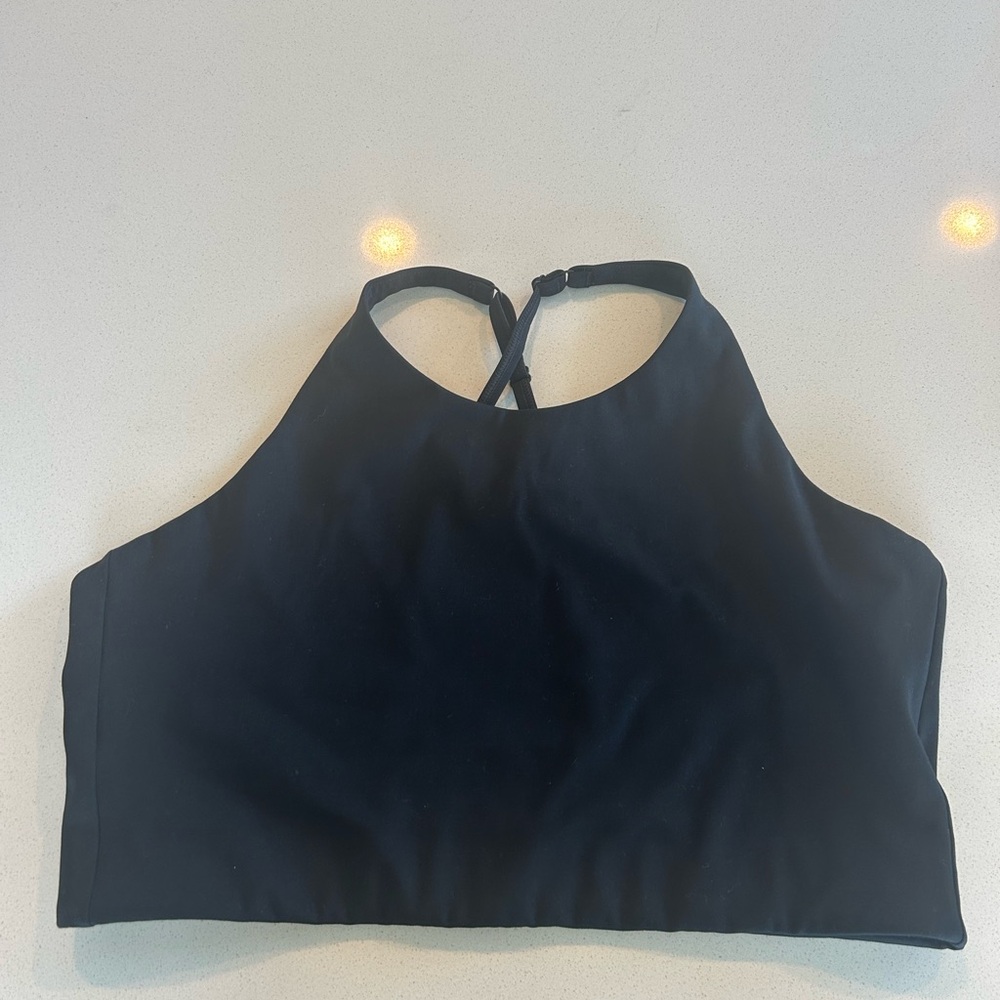Girlfriend Collective Topanga Black Sports Bra - Picture 3 of 4